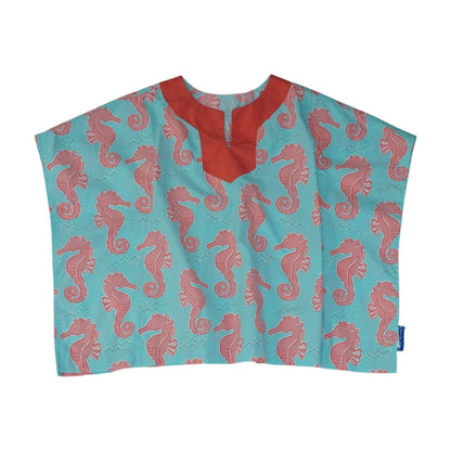Blue Animal Knit Top
