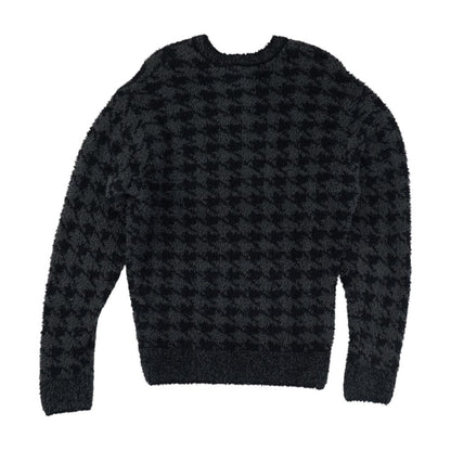 Gray Houndstooth Pullover
