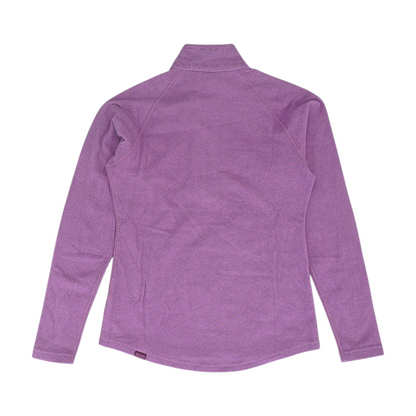 Purple Solid 1/4 Zip Pullover