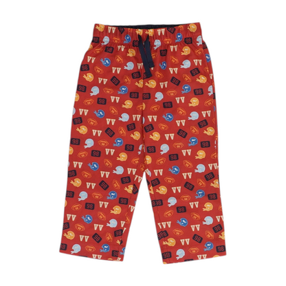 Red Graphic Pajama Bottom