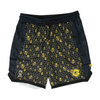 Yellow Graphic Active Shorts