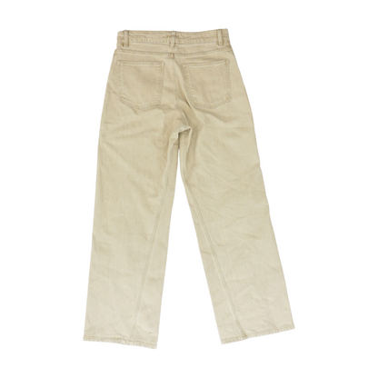 Tan Wide Leg Jeans