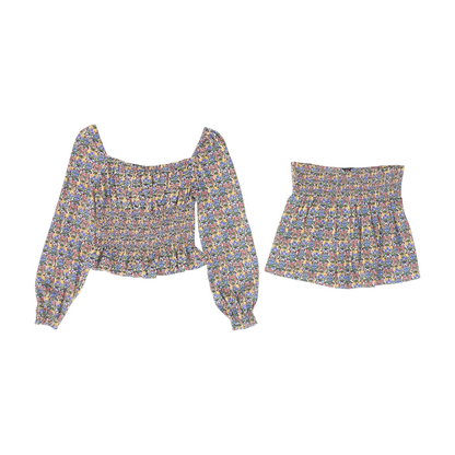 Multi Floral Long Sleeve Set