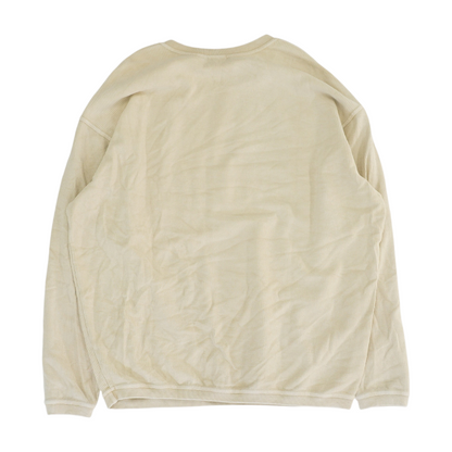 Tan Solid Sweatshirt Pullover