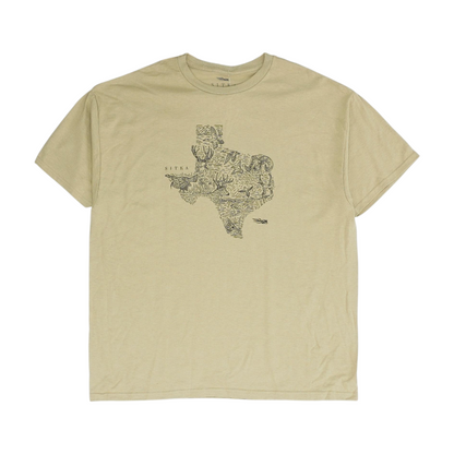 Tan Solid T-Shirt