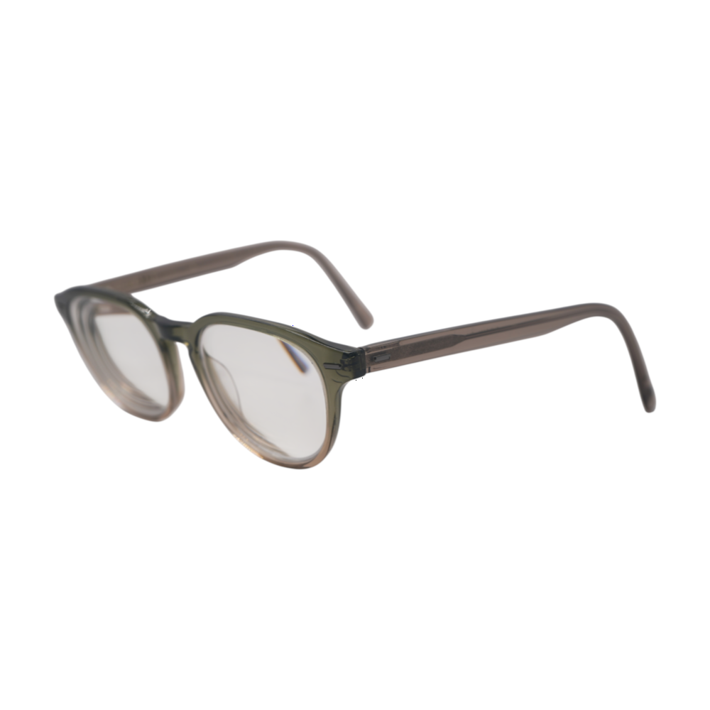 Gray OLI Round Prescription Eyewear