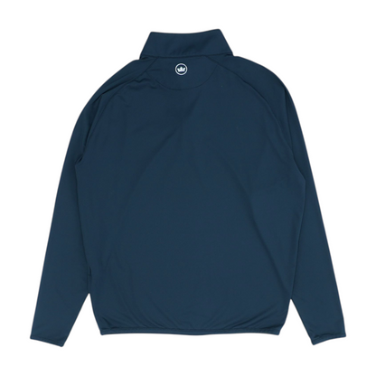 Black Solid 1/4 Zip Pullover