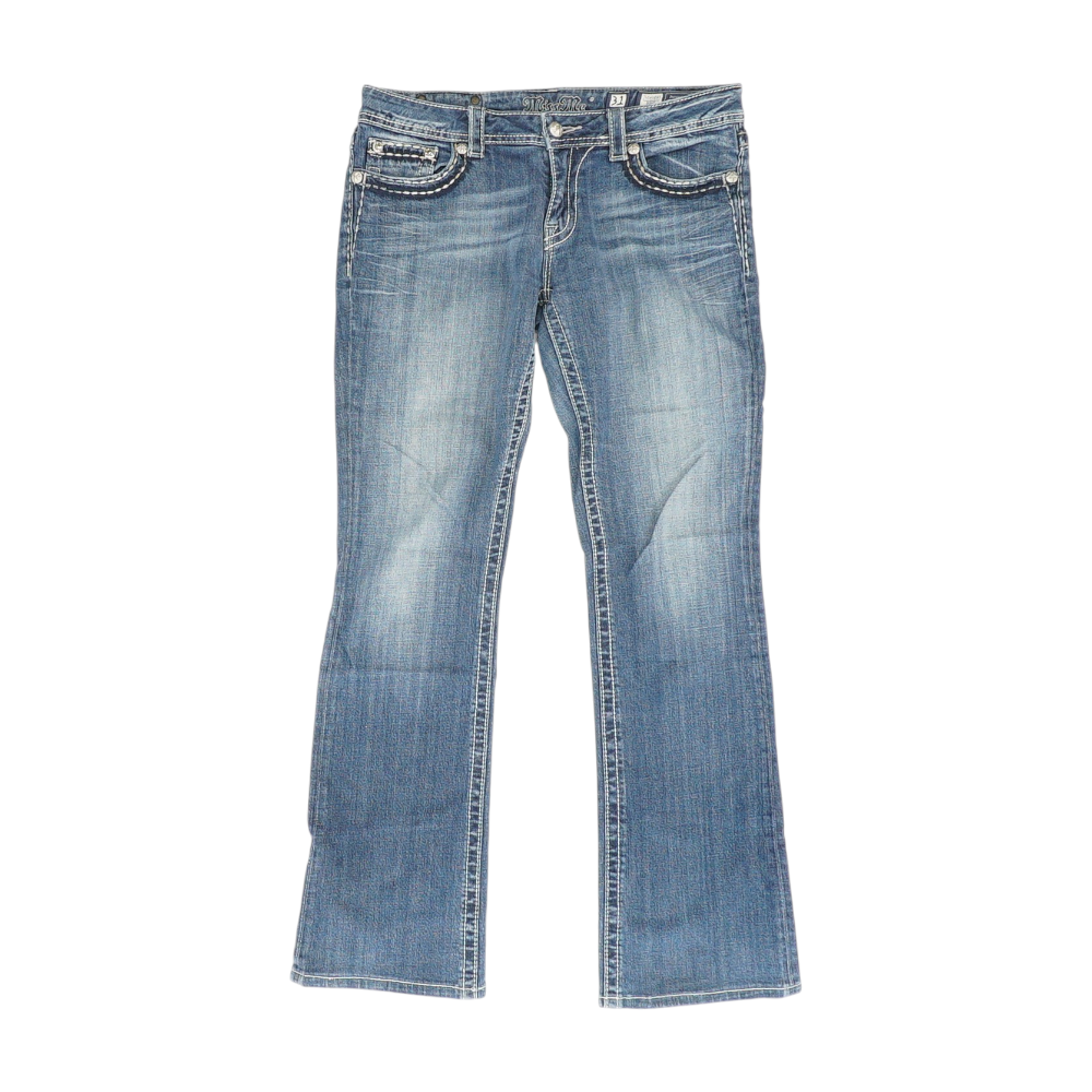 Blue Bootcut Jeans