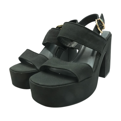 Black Block Heels