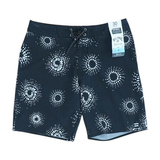 Black Graphic Swim Bottom