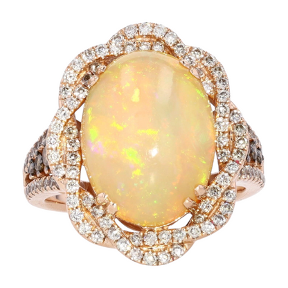 5 3/8 ctw 14K Rose Gold Opal Fashion Ring