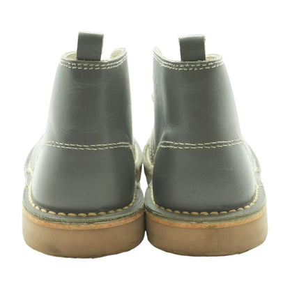 Gray Leather Boots