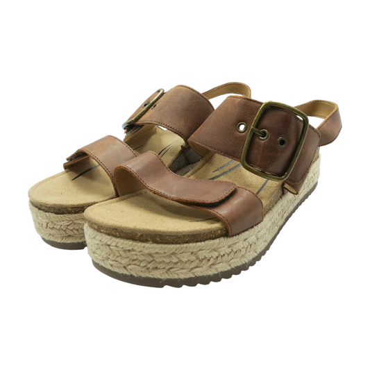 Brown Wedged Sandals