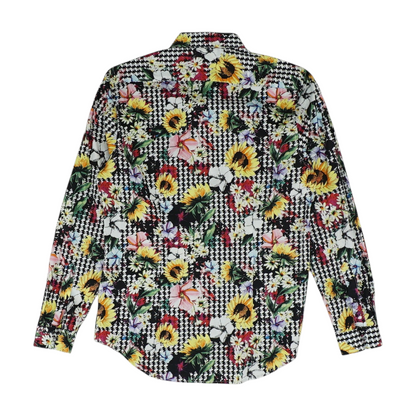 Multi Floral Long Sleeve Button Down