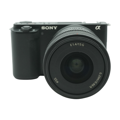 ZV-E10 Mirrorless Camera With E 15mm F1.4 G Wide-angle Lens