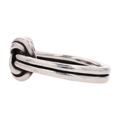 Sterling Silver True Love Knot Band Ring