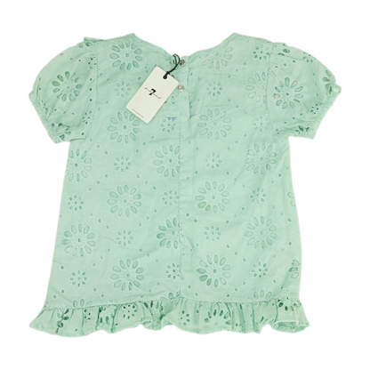 Green Floral Blouse