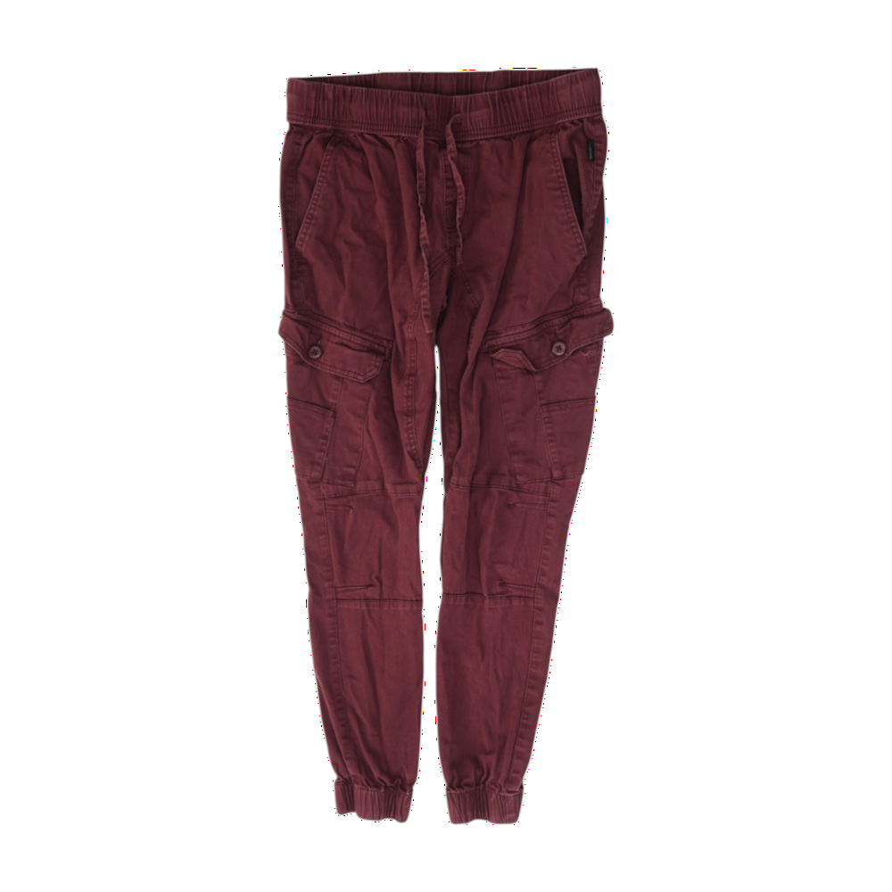 Burgundy Tapered Pants