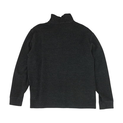 Charcoal Solid 1/4 Zip Pullover