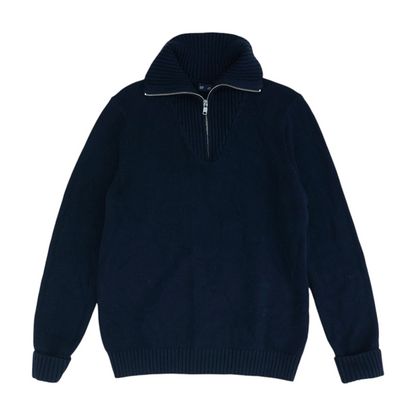 Navy 1/4 Zip Sweater