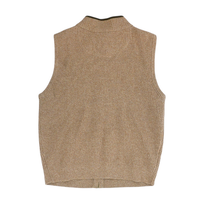 Brown Solid Vest