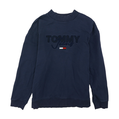 Navy Solid Sweatshirt Pullover