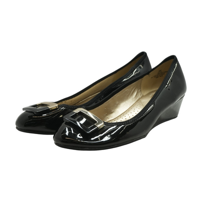 Black Wedge Heels