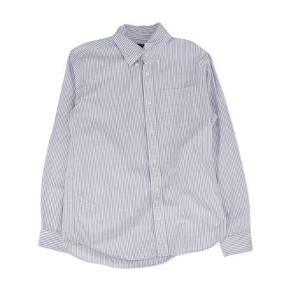 Purple Striped Long Sleeve Button Down