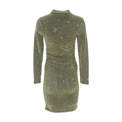 Green Polka Dot Mini Dress