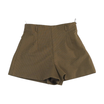 Brown Check Chino Shorts