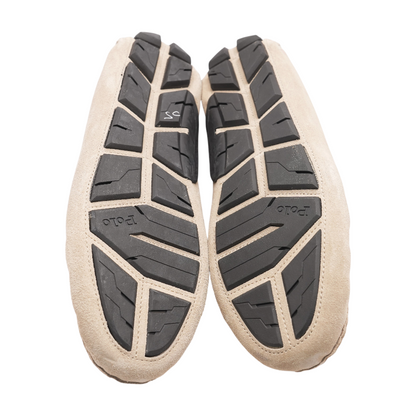 Beige Slip-On Dress Shoes