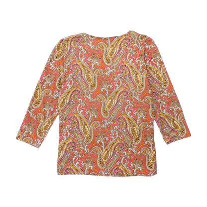 Coral Petite Paisley Blouse