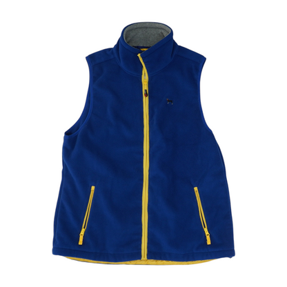 Blue Solid Active Vest