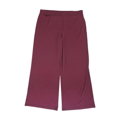Maroon Wide Leg Pants