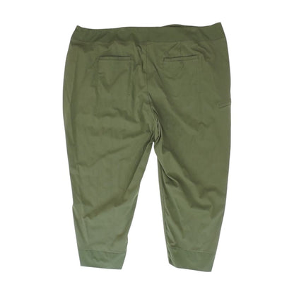 Green Solid Active Pants