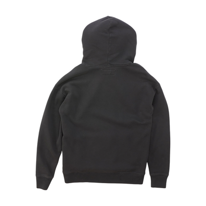 Gray Solid Hoodie Pullover