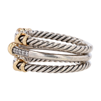 Sterling Silver Diamond Band Ring