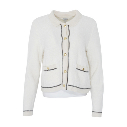 Cream Cardigan Sweater