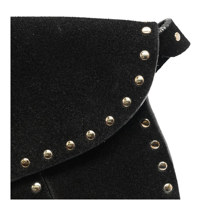 Studded Poulbot Suede Mini Bag