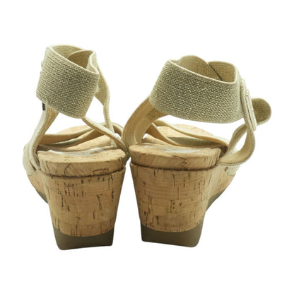 Gold Wedged Sandals