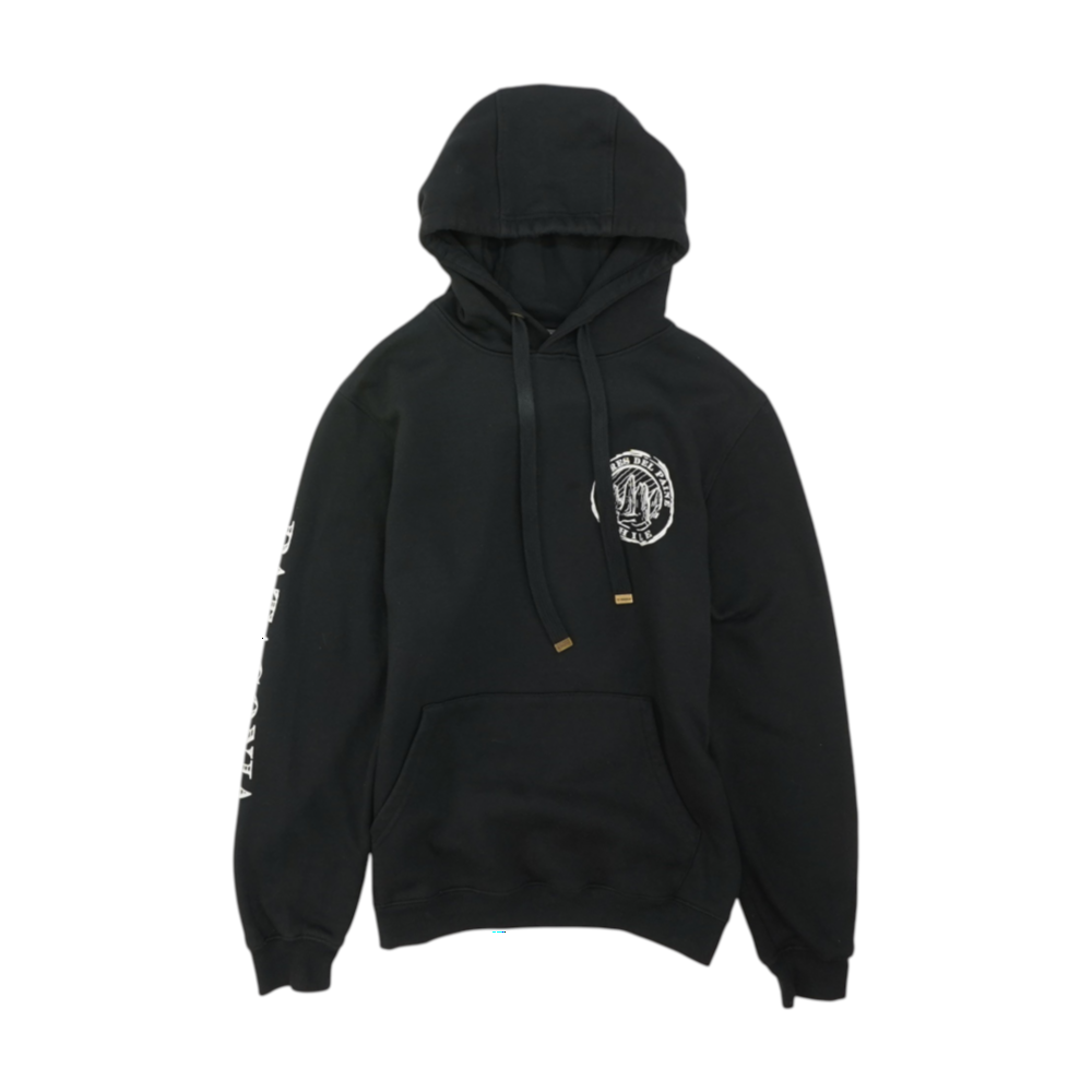 Black Solid Hoodie Pullover