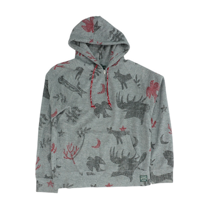 Gray Solid 1/4 Zip Pullover