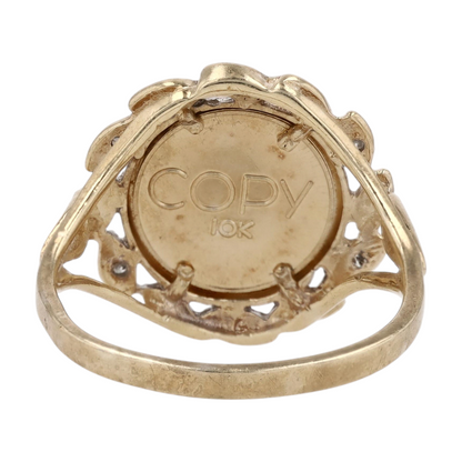 10K Two-Tone Gold Diamond Fashion Ring