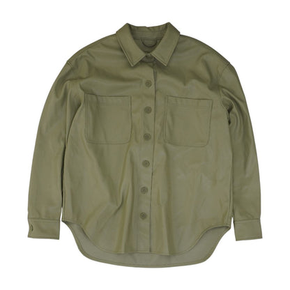Green Button Down