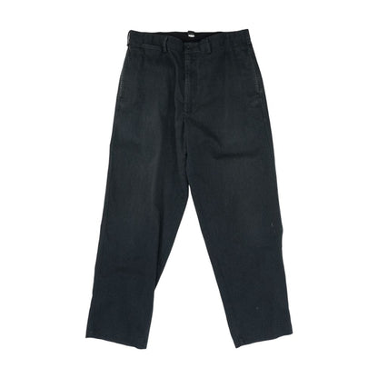 Gray Solid Chino Pants