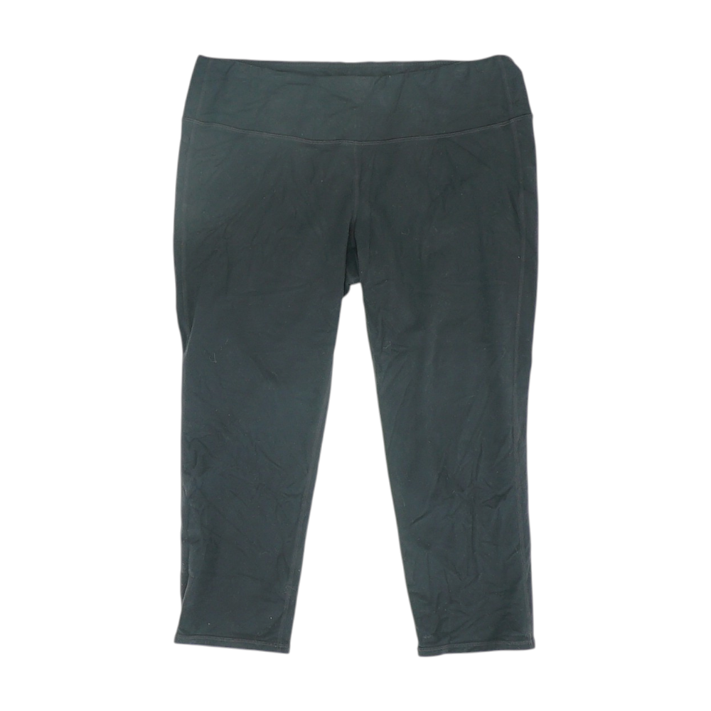 Black Tall Solid Active Capris
