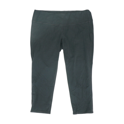 Black Tall Solid Active Capris