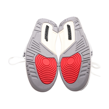 Cement Grey Jordan 3 Retro High-Top Athletic Shoes