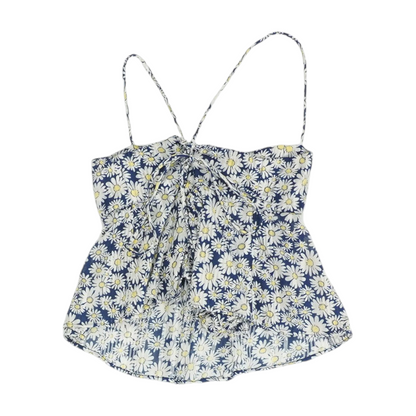 Blue Floral Blouse