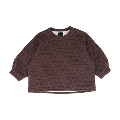 Brown Solid Sweatshirt Pullover